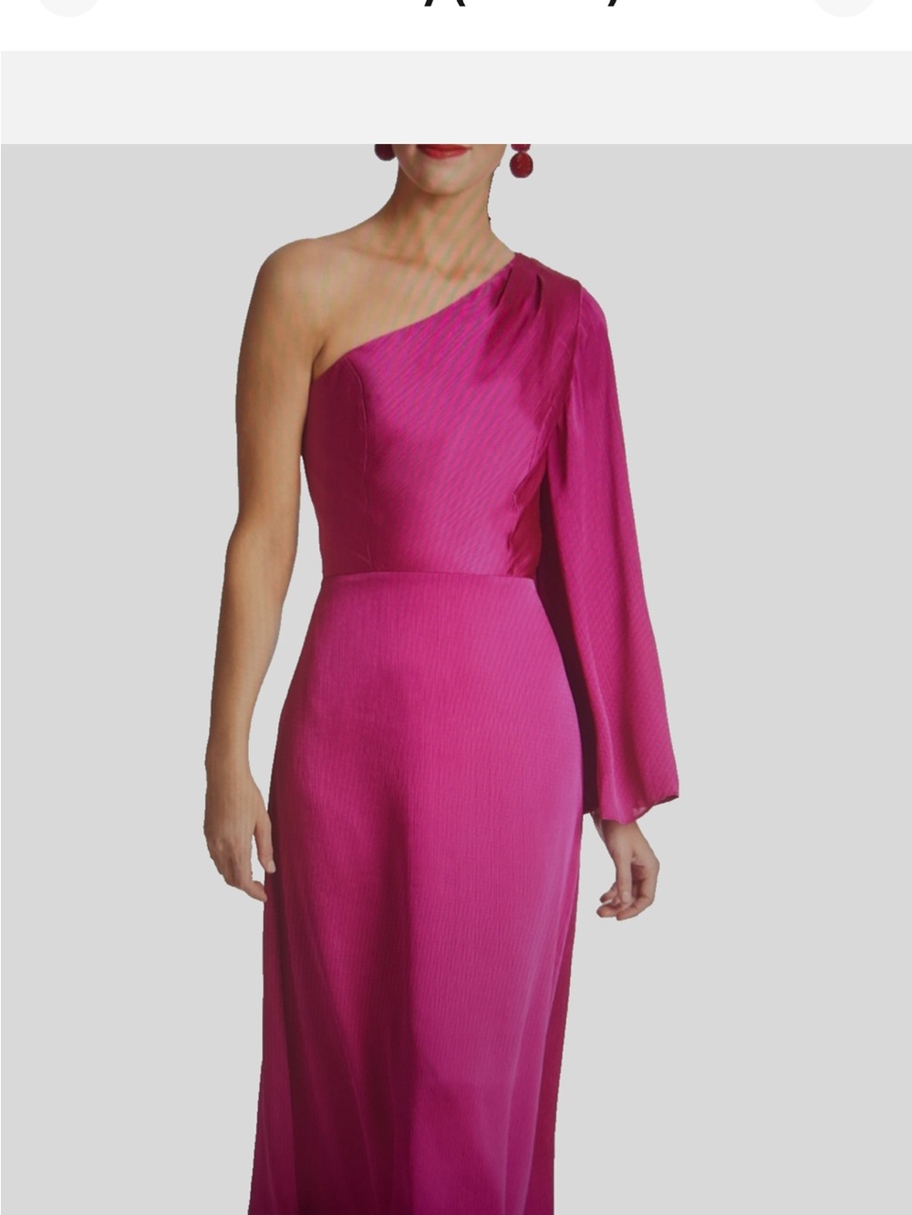 Sachin + Babi One-Shoulder Hot Pink Evening Gown - Picture 2 of 16